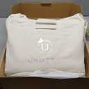 UNMERA Acupressure Mat and Pillow Set,Natural Eco Linen & Coconut Fiber Filling,for Back/Neck Pain Relief, Sciatic, Headache and Muscle Relaxation, Comes with Carrying Bag (Xl-3- Piece Set- Linen Grey)