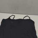 Darong Women Padded Tank Top Built in Bra Adjustable Spaghetti Straps Double Lined Basic Cami Shirt (X-Large, Black)