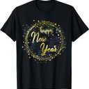 New Years Eve Party Supplies Kids 2024 Happy New Year Family T-Shirt XXL