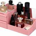 Perfume Organizer,Cologne Stand,Cologne Shelf,Perfume Stand,Organizador de Perfumes,Bathroom Countertop Storage,Shelf for Bathroom Counter, Gifts for Women,Pink