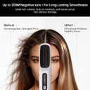 GERY Go Brush Pro 2026 Upgrade Portable Cordless Hair Straightener Brush Comb for Women Short Hair, Fast Heating with LCD Temperature Display, Negative Ion, Travel Gift (White)