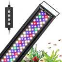 hygger 22W 24/7 Lighting Aquarium LED Light, Sunrise-Daylight-Moonlight Mode and DIY Mode, Adjustable Timer Adjustable Brightness Fish Tank Light with Extendable Bracket 7 Colors for Planted Tank