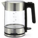 Basics Electric Kettle with Glass Carafe for Tea and Coffee, Fast Boiling, Auto ShutOff, BoilDry Protection, Temperature Control, Removable Filter, 1 Liter, 1500W, BPAFree