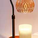 1 Pack Amber Christmas Candle Warmer Lamp with Timer and Dimmer and Height Adjustable,House Warming Gifts New Home Bedroom Decor,Gift for Mother's Day, Dimmable Wax Melt Warmer with 4 Bulbs