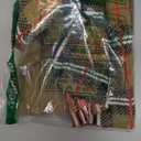 PUPTECK Dog Sweaters for Large Medium Small Dogs - Fall Classic Plaid Style Puppy Holiday Winter Coat Clothes Warm (M - Chest 22", Back 16", Cream)