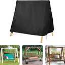 PLUSLEYSC Outdoor Swing Cover, A-Frame Patio Swing Cover for Outdoor Furniture Porch Cover Waterproof UV Resistant Protector(72''LX67''WX55''H) (Black)