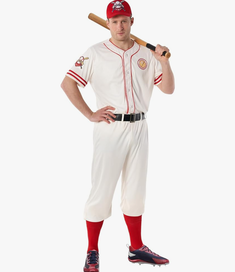 Morph Adult Baseball Costume Men League Coach Outfit Baseball Halloween Costumes For Men Larg