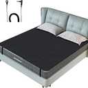 Grounding Mat for Bed, Grounding Mattress Cover for Improving Sleep, Sleep Pad, Earth Mat Carbon Leatherette Therapy (60*27.5 inch)