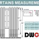 DWCN Thermal Blackout Curtains 63 Inch Length, Room Darkening Drapes for Bedroom, Grommet Living Room Extra Wide Panels -Ivory, W70 x L63 Inch, Set of 2