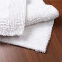 Savi Home Bath Mat Rug 17"x24" White, 100% Pure Cotton, Super Soft Bath Rugs, Plush & Absorbent, Hand Tufted Heavy Weight Construction, Full Reversible Step Out Rugs