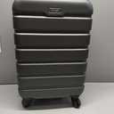 Wrangler Hardside Spinner Carry-On Luggage, Charcoal, 22-Inch