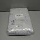 Deconovo Silver Print Room Darkening Curtains for Living Room Bedroom, Soundproof Thermal Insulated Window Drapes for Nursery Kitchen Kids Room, 2 Panels, 52W x 63L Inch Long, Greyish White