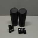 JinzhuxiaGS Car Trash Can with 90 Free Garbage Bags - Waterproof, Lid-Closed, Easy-to-Clean Cup Holder Trash Can, Ideal for Car Organization (Black 2-Pack, Perfect for Home, and Travel)