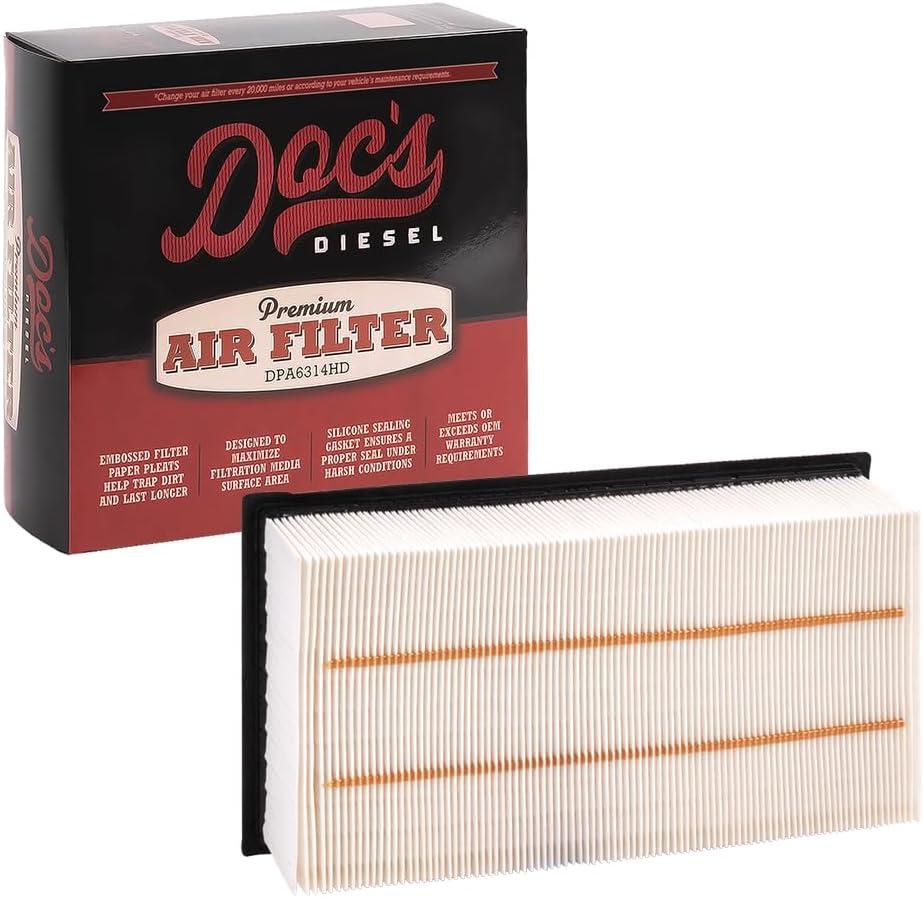 Doc's Diesel Engine Air Filter DPA5446 | Compatible with Ford 7.3L Powerstroke, Super Duty F250, F350, F450, F550 2000-2003 | Replaces FA1884
