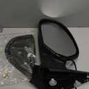 Dasbecan Driver Side Mirror Compatible with 2007-2013 Chevy Silverado, GMC Sierra Yukon Left Mirror w/Power Glass, Heated, Manual Folding, Chrome Cover Replace# GM1320340 (5pins)