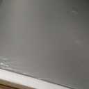 Brushed Nickel Bathroom Wall Mirror, Silver Metal Framed Large Rounded Corner Rectangle Mirror, Tempered Glass, Shatter Proof, Hangs Horizontally or Vertically (40" x 30", Silver)