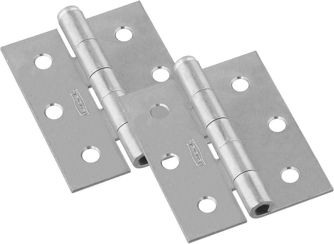 National Hardware N115-519 V129 Screen/Storm Door Hinges in Zinc, 3" x 2-1/2", 2 piece