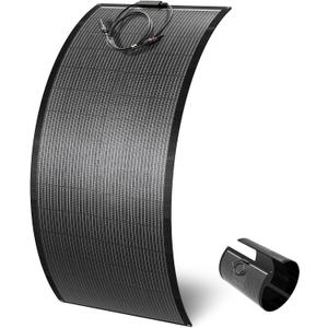 LETSFAB 100W Flexible Solar Panels,Bendable | 25% High-Efficiency 20BB N-Type HJT Solar Cell, Outdoor Charger for RV, Camping, Van, and Off-Grid
