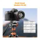 K&F CONCEPT 83" Camera Video Tripod for DSLR, Compact Aluminum Tripod with 360 Panorama Fluid Head for Travel, Video, Live Streaming, Vlogging, Payload 11lb
