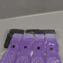 SCENEREAL Dog Socks to Prevent Licking Paws for Hot/Cold Pavement, Anti Slip High Top Dog Grip Socks for Hardwood Floors, Dog Shoes Booties&Paw Protector for Dog, Purple (S(Pack of 4))