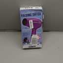 Conair Hair Dryer with Retractable Cord, 1875W Blow Dryer, 3 Heat Settings, 2 Speeds, Blow Dryer with Diffuser and Concentrator Attachments, Ionic + Tourmaline Technology, purple