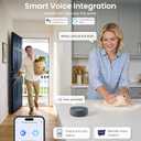 Veise VE027 Built-in Wi-Fi Smart Lock, Fingerprint Keyless Entry Front Door Lock, App Remote & Voice Control, No Hub Needed, Touchscreen Keypad Deadbolt, IP65 Waterproof, BHMA Grade 3, Matte Black