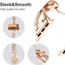 For Apple Watch 38MM 40MM 41MM 42MM 44MM 45MM 46MM, Metal Bracelet Fancy Replacement Charm Bands With Protective Case For Women