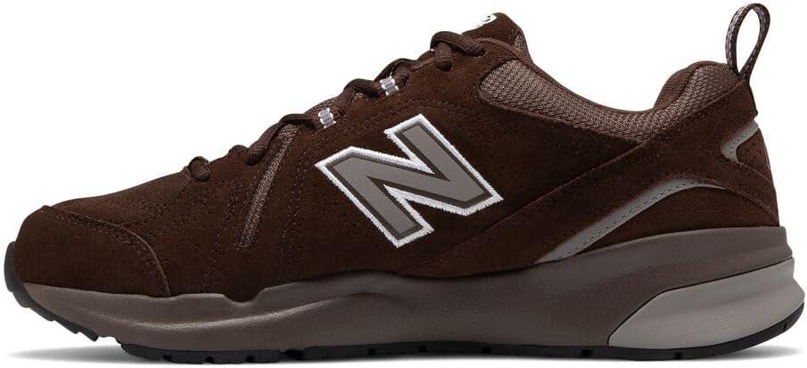 New Balance Men's 608 V5 Casual Comfort Cross Trainer, Chocolate Brown/White, 12.5