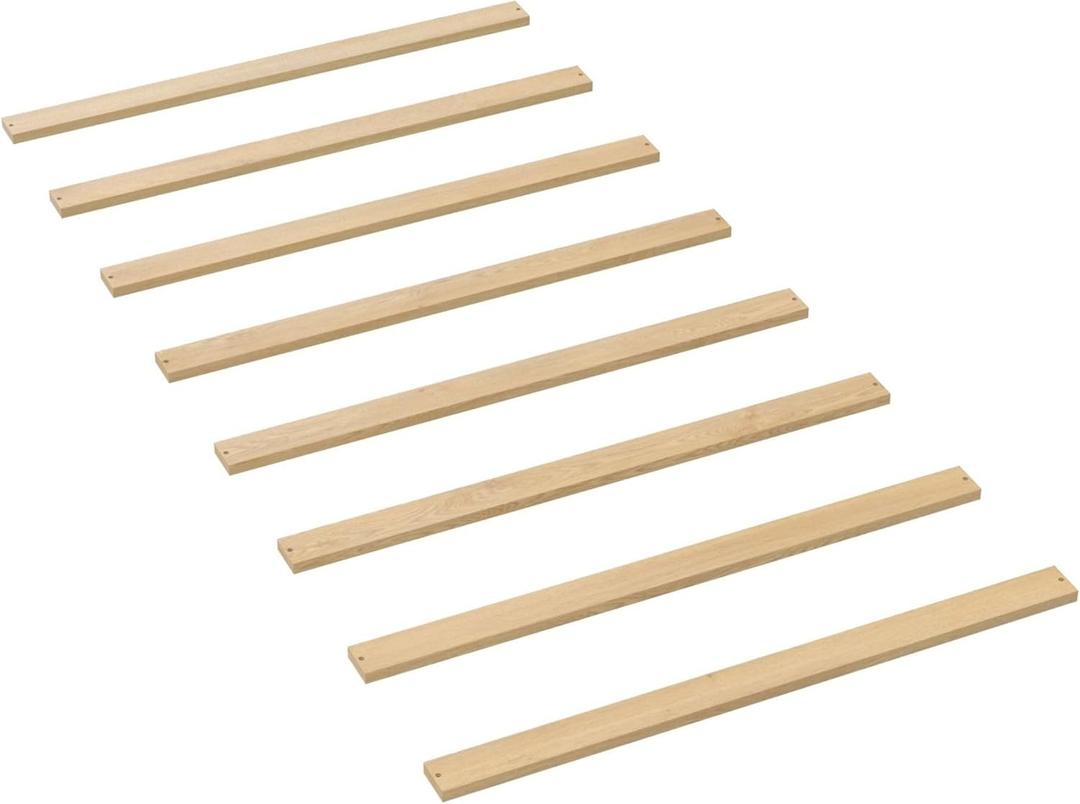 CC KITS Bed Slats for Twin, Full, Queen & King Sizes - Bed Slat Under Mattress Support - Bunkie Board - Box Spring & Mattress Platform Foundation Replacement - Set of 8 Slats (Twin - 39")