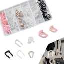 70 PCS Car Fuel Line Clips Assortment Set, Multiple Size Design, Vehicle Transmission Line Clip Replacements, Automotive Hose Holder Accessories Compatible with Ford GM Series (Multicolored)