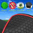 Car Floor Mats Custom Fit for Volkswagen VW Jetta 2010-2018 Sedan Black Red Rubber Auto Liner Mats All Weather Protection Heavy Duty Odorless