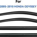 Window Visors Rain Guards for 2005 2006 2007 2008 2009 2010 Honda Odyssey, Out-Channel Window Vent Wind Deflectors Visors Shades for 05 06 07 08 09 10 Odyssey