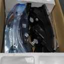 Compatible with 2006 2007 2008 2009 2010 2011 2-Door Civic Headlight Assembly for 06-11 Honda Civic 2-Door Coupe Clear Lens Chrome Housing with Amber Reflector Headlamp Replacement Pair