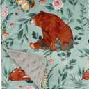 Baby Blankets for Boys Girls Fleece Blanket with Dotted Backing Super Soft Throw Blanket 30 x 40 Inches Woodland Animals