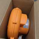 Bounce House Blower, 370W Inflatable Air Blower with High Airflow Quick Inflation for Bouncy Castle Inflatable Water Slide Decorations, Orange