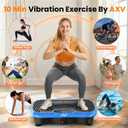 AXV Vibration Plate Fitness Platform Exercise Machine Vibrating Shaking Full Body Shaker Workout Vibrate Stand Shake Board Sport for Weight Loss Fat Burner for Gym Home Office