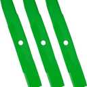 Lawn Mower High Lift Blades with 48 inch Deck Fits for M145476 M127500 M127673 for John Deere GX325 GX335 GX345 LT180 LT190 LX280 X370 X380 X384, 3 PCS