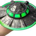 UFO Fidget Spinner for Kids Adults, Metal Luminous Space Desk Toy, Cool EDC Gadgets Anxiety Stress Relief Toys, Holiday Stocking Stuffer, Birthday Party Favor Gifts for Office Spaceship Toy