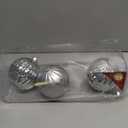 3Pcs Christmas Balls Ornaments -Shatterproof Christmas Ball for Xmas Tree Decorations Hanging,Wedding Party Holiday Decorations Colorful Purple Glitter Ball 4.75in x 3 Pack (Silver)