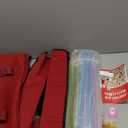 ZGME American Mahjong Set,166 White Tiles with Red Bag and Accessories,4 All-in-One Mahjong Racks with Pushers,Complete Western Mahjong Set