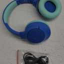 Kids Bluetooth Headphones, 85H Playtime Wireless Headphones for Kids, Colorful LED Lights, 85/94dB Safe Volume Limit, Bluetooth 5.4 Built-in Mic Toddler Headset for Tablet/Airplane/Travel (Blue)