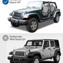 JOYTUTUS Wrangler Mirrors Doors Off Compatible with Wrangler TJ JK & Unlimited, Wrangler JK Side Mirrors for Wrangler 1997-2018, Wider View No Vibrate & Wobble (Patented), Does Not Fit on Doors