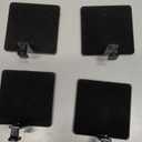 Joinor Set of 4 Metal Christmas Stocking Holders for Mantle Heavy Duty Stocking Hangers Stocking Hook Christmas Ornaments for Counter Tables Window Fireplace Mantle Decoration (Black)