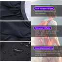 3 x Waterproof Backpack Rain Cover with Reflective Strip for Mountaineering, Traveling, Cycling, Camping and Outdoor (L:55-65L, Navy Blue)