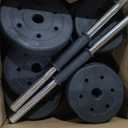 Yaheetech Adjustable Dumbbells Weight Set Dumbbell Weights Exercise & Fitness Equipment w/ 4 Spinlock Collars for Women & Men Home Gym Strength Training (66 pounds, Black)