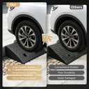 5" Rise Rubber Curb Ramp 2 Pack Threshold Ramps 6613 lbs/3 T Capacity
