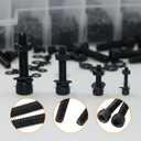 1780 Pcs M2 M4 M5 M3 Screws Set, Metric Bolt Assortment Kit, Metric Machine Screw Assortment Kit, Alloy Steel Black Bolts and Nuts Kits with Washers Set, Hex Socket Head Cap Screws Kit