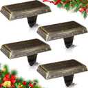 Zhengmy Christmas Stocking Holders for Mantle Weighted Stocking Holder Fireplace Hangers for Xmas Holiday Party Decoration