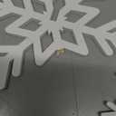 Bucherry 12 Pcs Wooden Snowflake Table Decor 3D Snowflake Tabletop Signs and Centerpiece for Christmas Xmas Winter Wonderland Decorations Home Party(White)