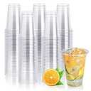 Lilymicky 300 Pack 10 oz Clear Plastic Cups, PET Disposable Drinking Cups Perfect for Birthday Parties, Ceremonies, Events